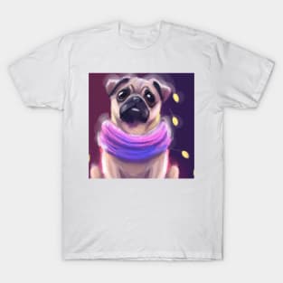 Cute Pug Drawing T-Shirt